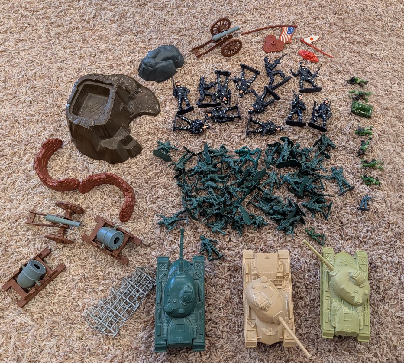 Toy Military Soldiers Tanks Accessories