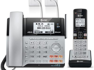 AT&T TL86103, 2-line phone w/answering machine,