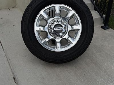 Ford F350 Rims and Tires 275/65R20 Bridgestone Dueller Load E Like new