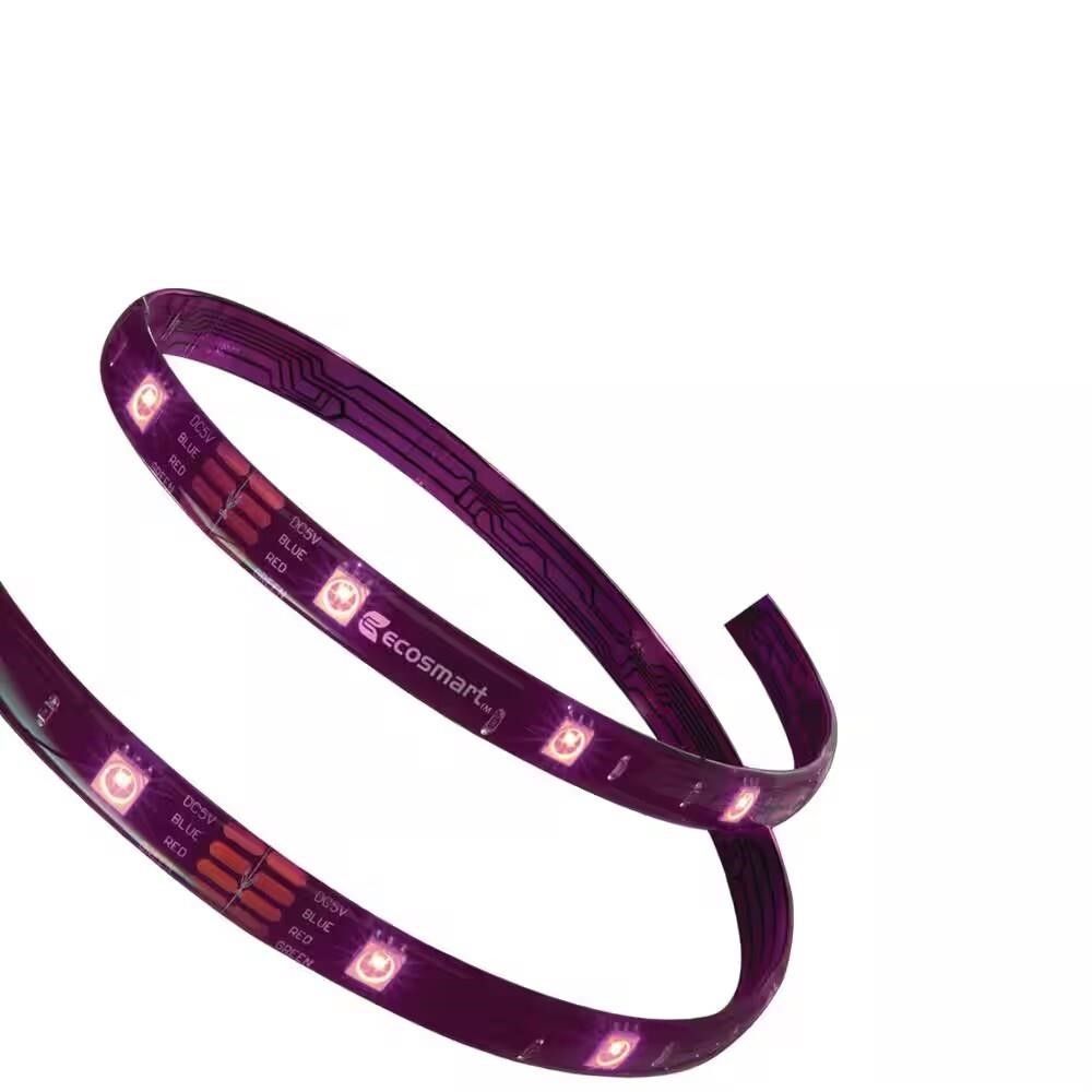 9.8 ft EcoSmart RGB LED Strip Light with Remote