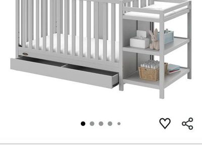 Baby Crib with changing table