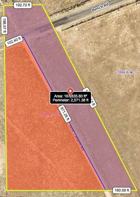 Enterprise 3.71 acres, Bench Rd. zoned residential.