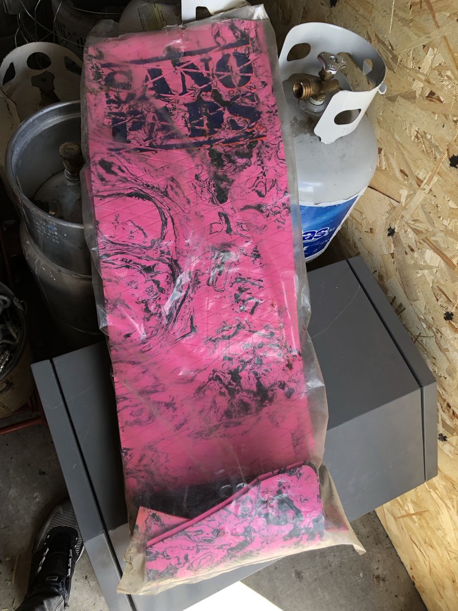 Vintage Astrodeck Dino Pads Jet Ski Traction Mat Set - Pink Marble