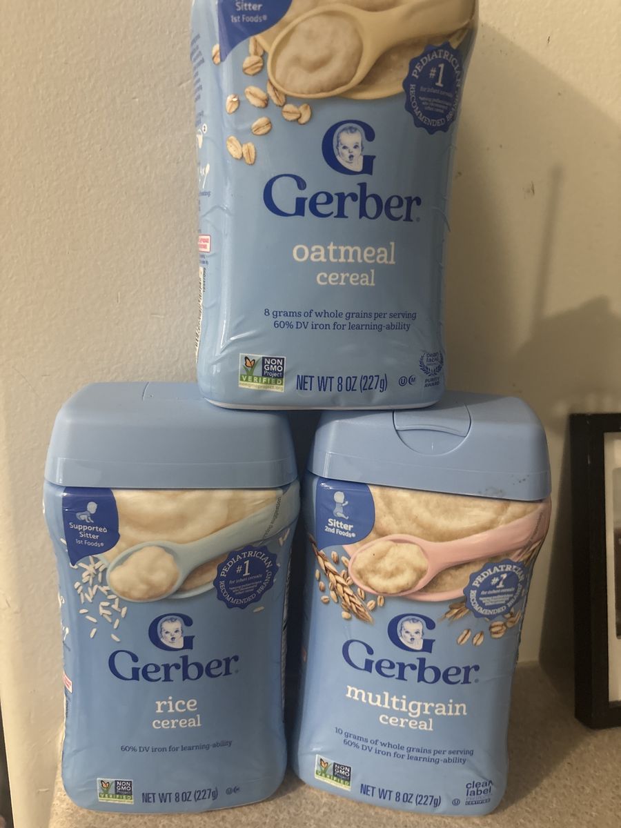3 Gerber oatmeal