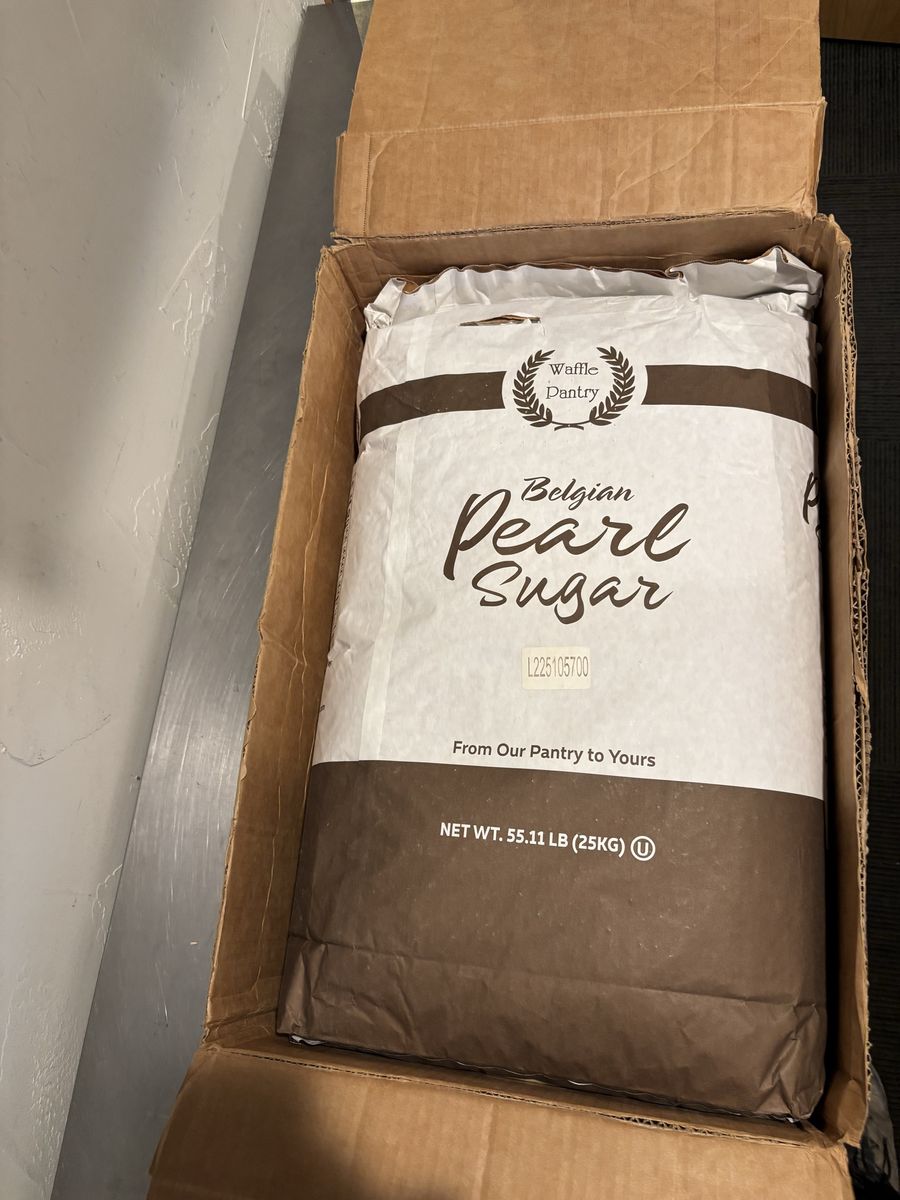 Waffle Pantry Belgian Pearl Sugar, 55.11 LB (25KG) Bag - Perfect for Waffles & Baking