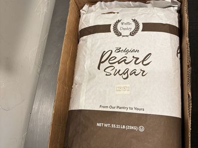 Waffle Pantry Belgian Pearl Sugar, 55.11 LB (25KG) Bag - Perfect for Waffles & Baking