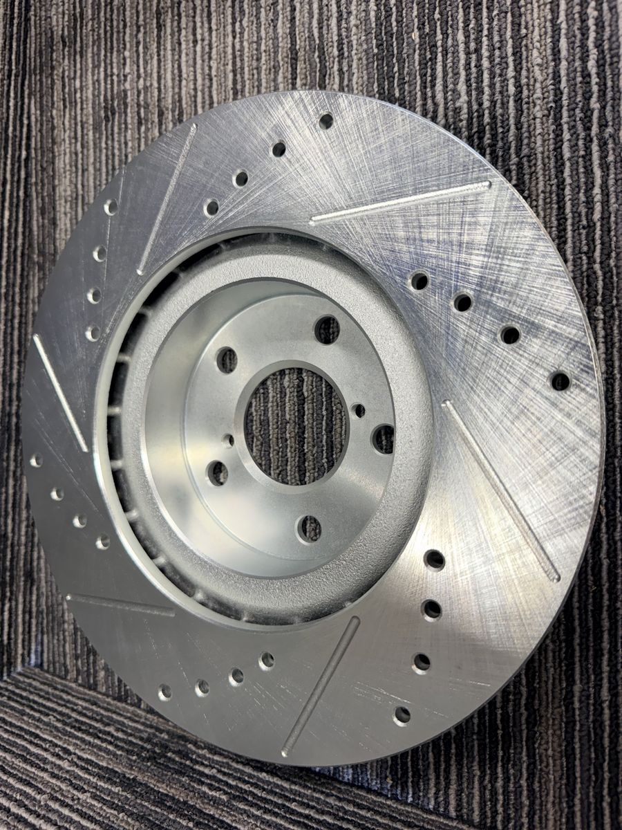 Subaru Rear Passenger Side and rear driver side Drilled & Slotted Brake Rotor for Enhanced Performance