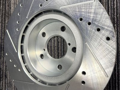 Subaru Rear Passenger Side and rear driver side Drilled & Slotted Brake Rotor for Enhanced Performance
