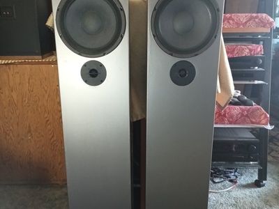 Pair of DIY Floorstanding Tower Speakers in Gray Cabinet Finish