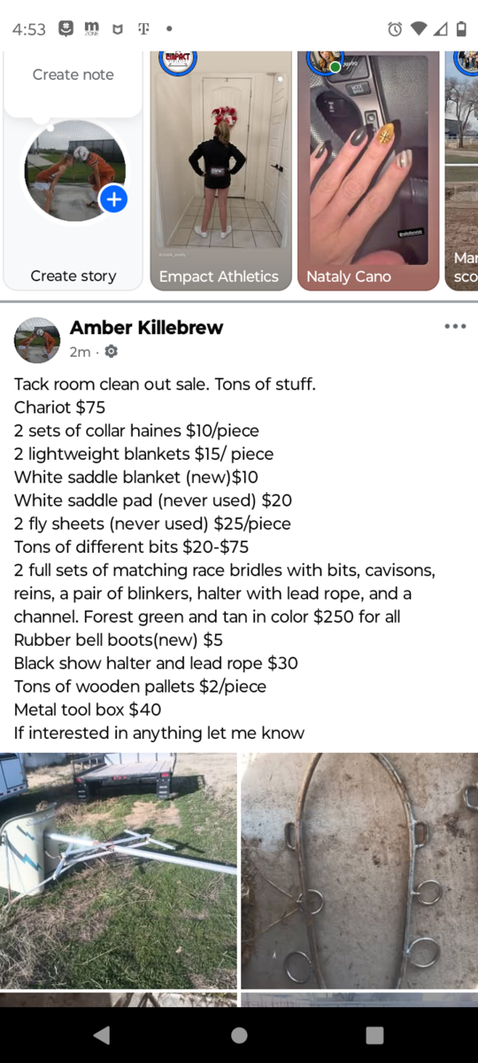 Tack room clean out sale