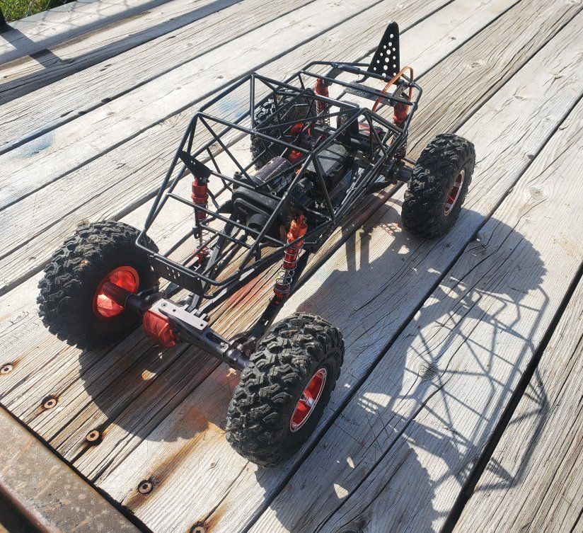 Axial Bomber style rock crawler R/C car