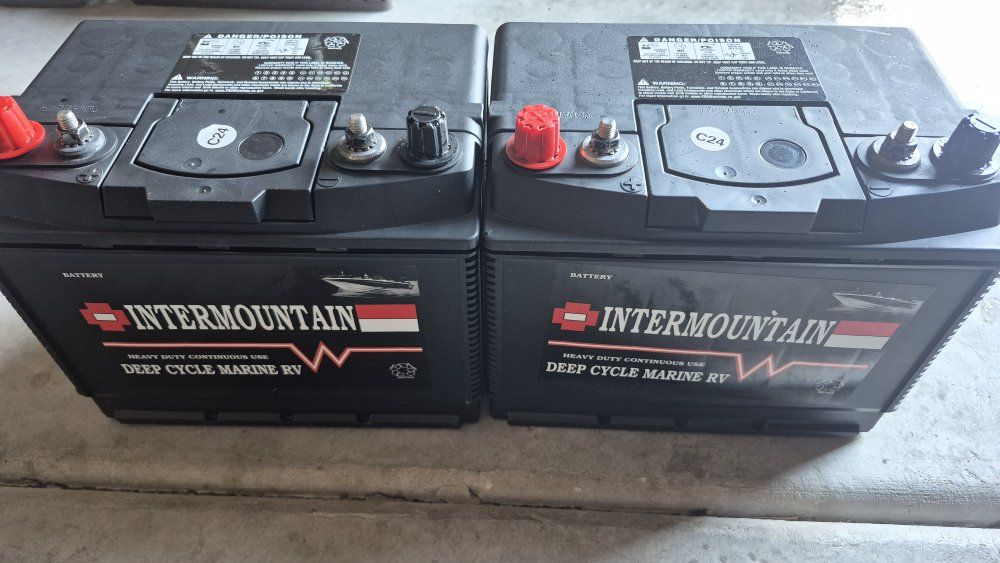 Intermountain Deep Cycle Marine RV Batteries C24 - Heavy Duty Continuous Use (Pair)