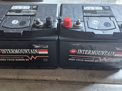 Intermountain Deep Cycle Marine RV Batteries C24 - Heavy Duty Continuous Use (Pair)