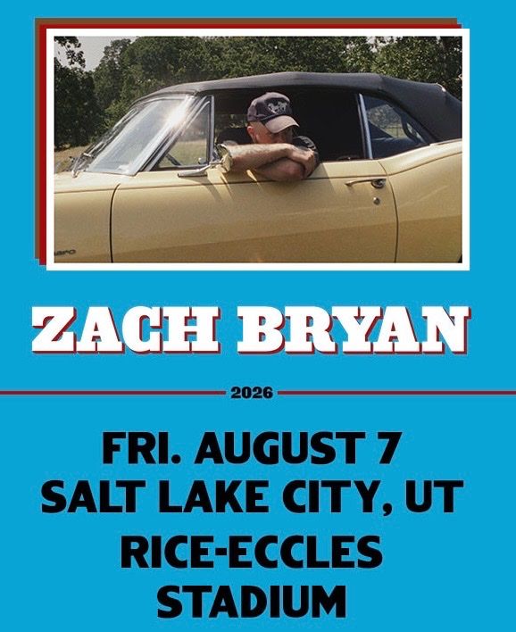UNDER FACE VALUE ZACH BRYAN TICKETS SLC