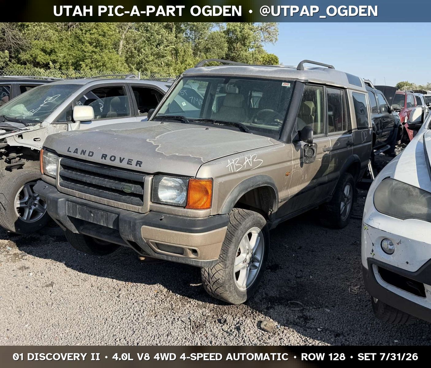 Just In! 2001 Land Rover Discovery II Parts - UTPAP Ogden