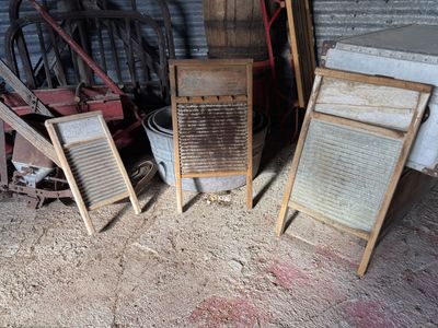 Antique Windows / Dresser / Wagons & More Vintage