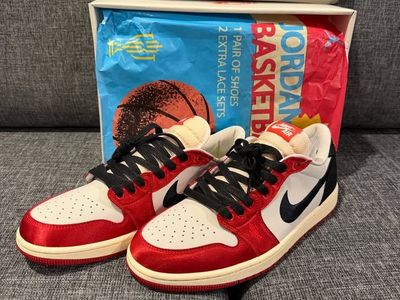 Trophy Room Air Jordan 1 Retro Low OG SP Rookie Card Away Mens 11 FN0432-100
