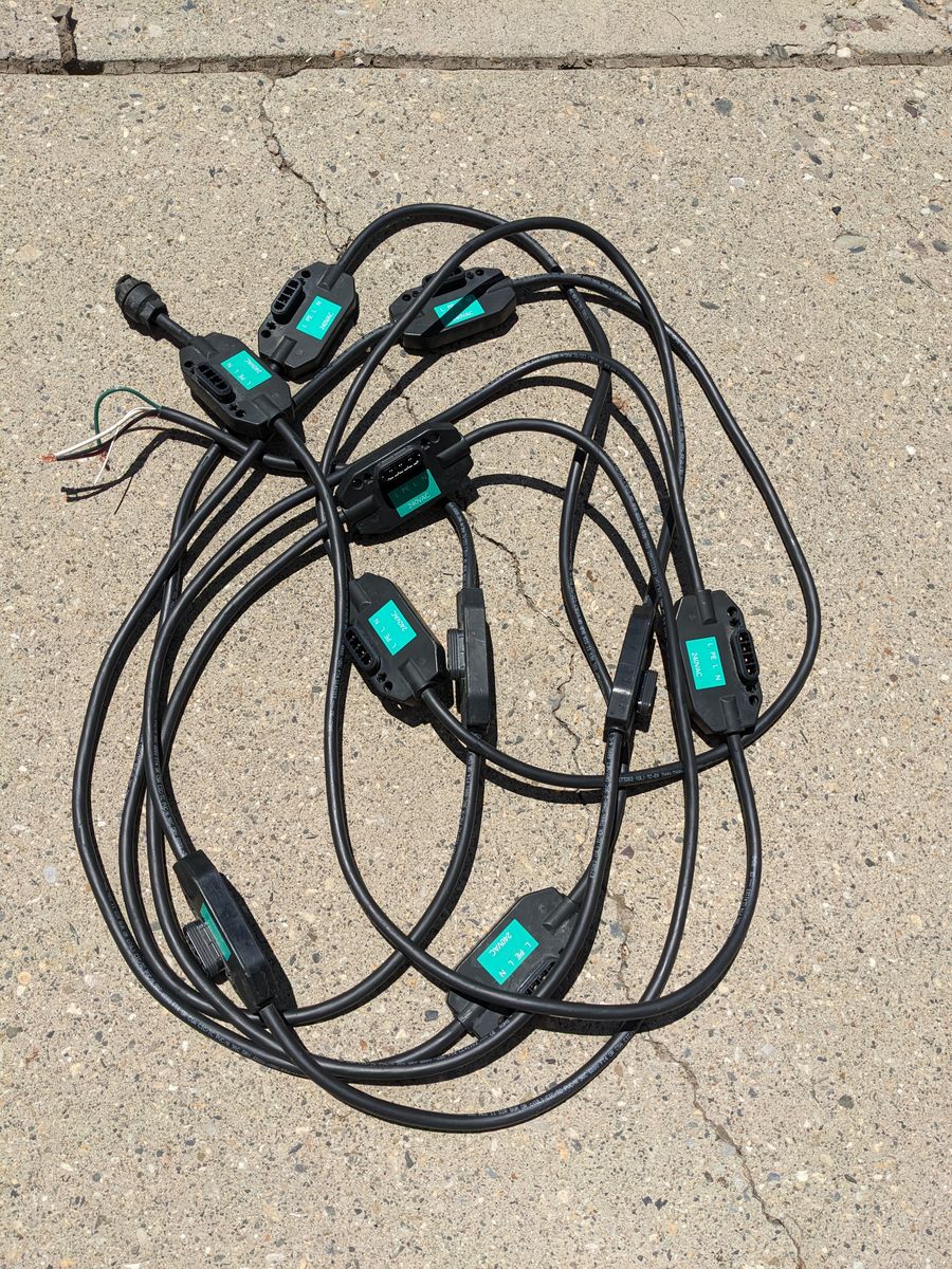 Enphase Engage Trunk Cable for Solar Panel Installations - 10 plugs on 40" spacing for portrait panel layout