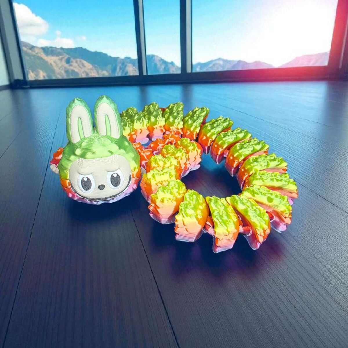 rainbow Labubu dragon