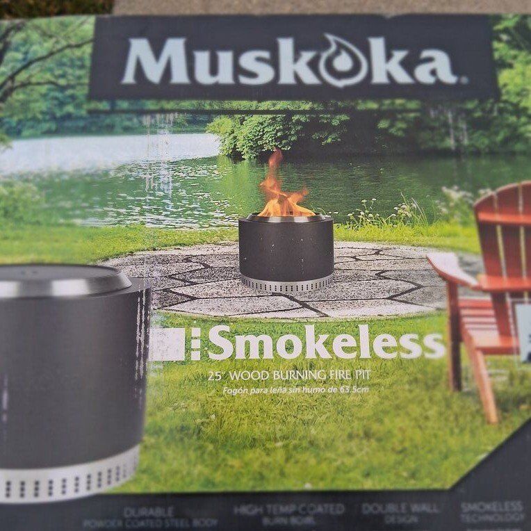 Smokeless wood burning fire pit.  New