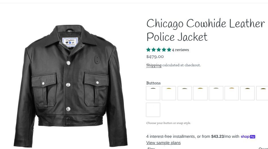 leather jacket, almost new