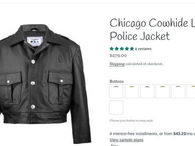 leather jacket, almost new