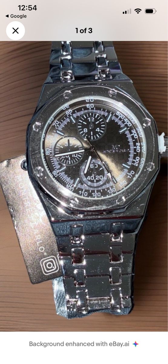 Mens Montres Carlo Wrist Watch New