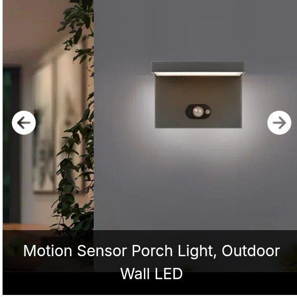Outdoor LED Porch Light w/ motion sensor (NEW)