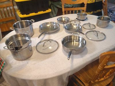 Cuisinart Chef's Classic 11-Piece Stainless Steel Cookware Set - COMPLETE