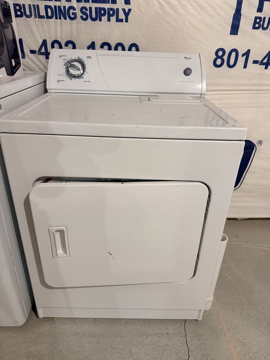 Whirlpool White Electric Dryer, Front Load, Good Condition