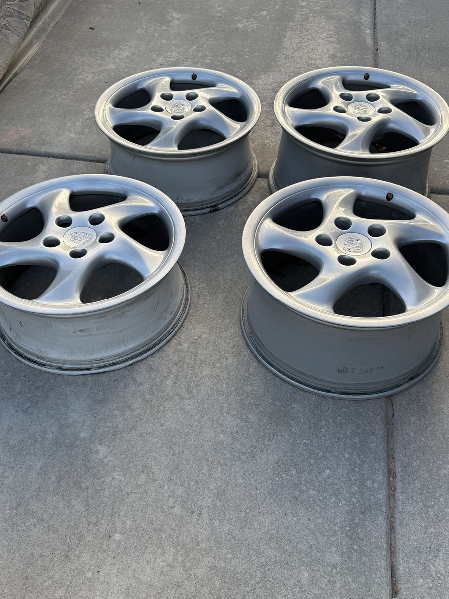 OEM Porsche 986 Boxster S 18” Turbo Twist Wheels Staggered Set