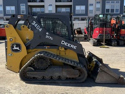 Track Skid Steer for Rent. Enclosed Cab CTL. Medium Size Skid
