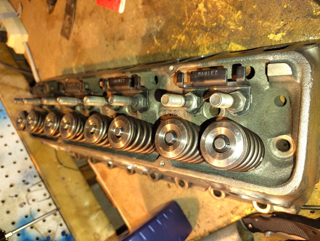 Chev double hump ported polished