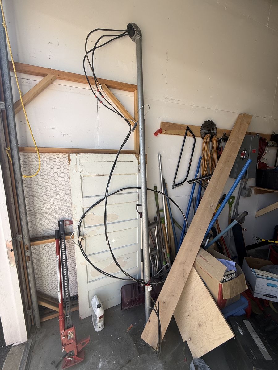 Temp Power Pole and Meter Panel