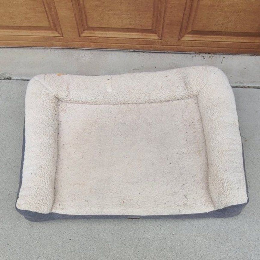 Plush Bolster Pet Dog Bed