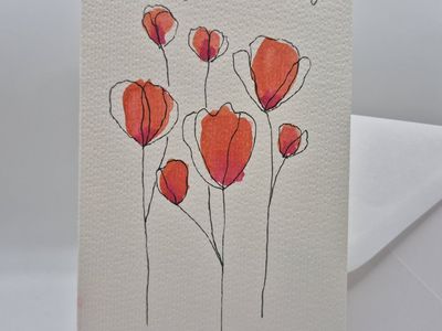 Hand-Painted Mother's Day Card