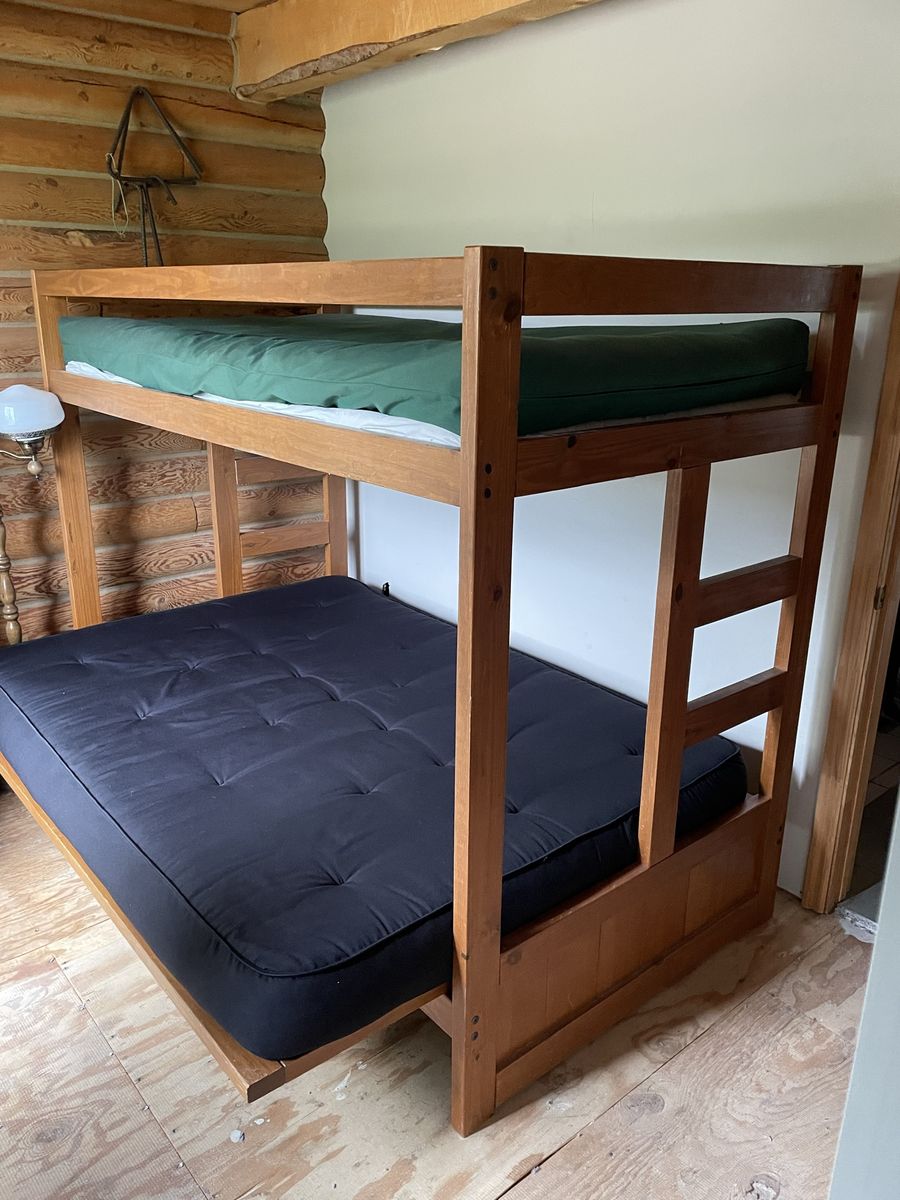 Bunk bed. Lower bed converts to a couch. 