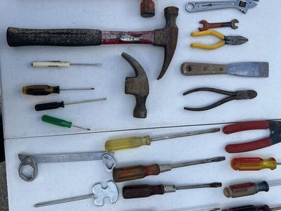 2 for $1.00 Assorted Vintage Hand Tools , Hammers, Screwdrivers, Pliers, Wrenches two for $1.00