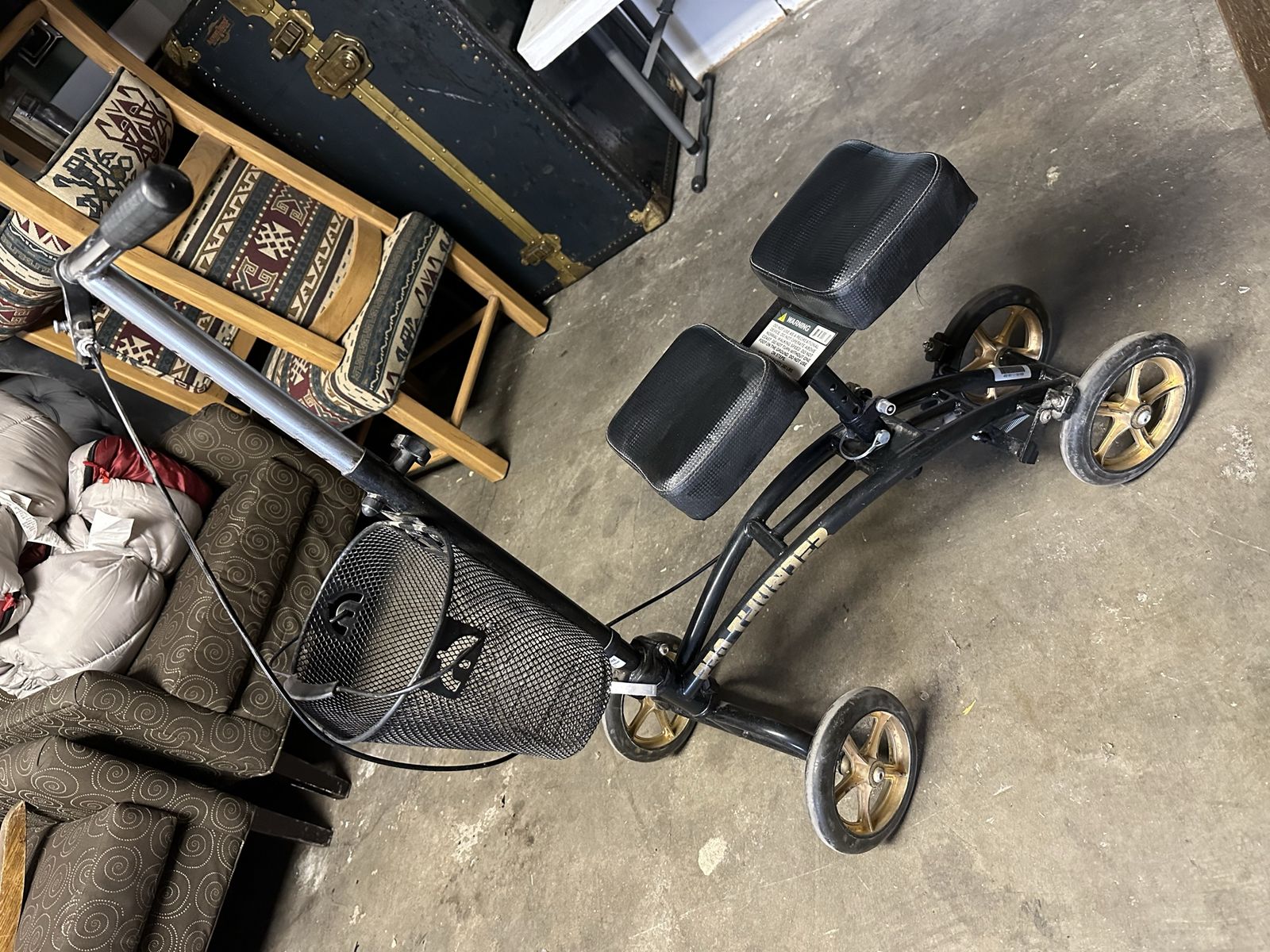 Folding Knee Walker With Basket
