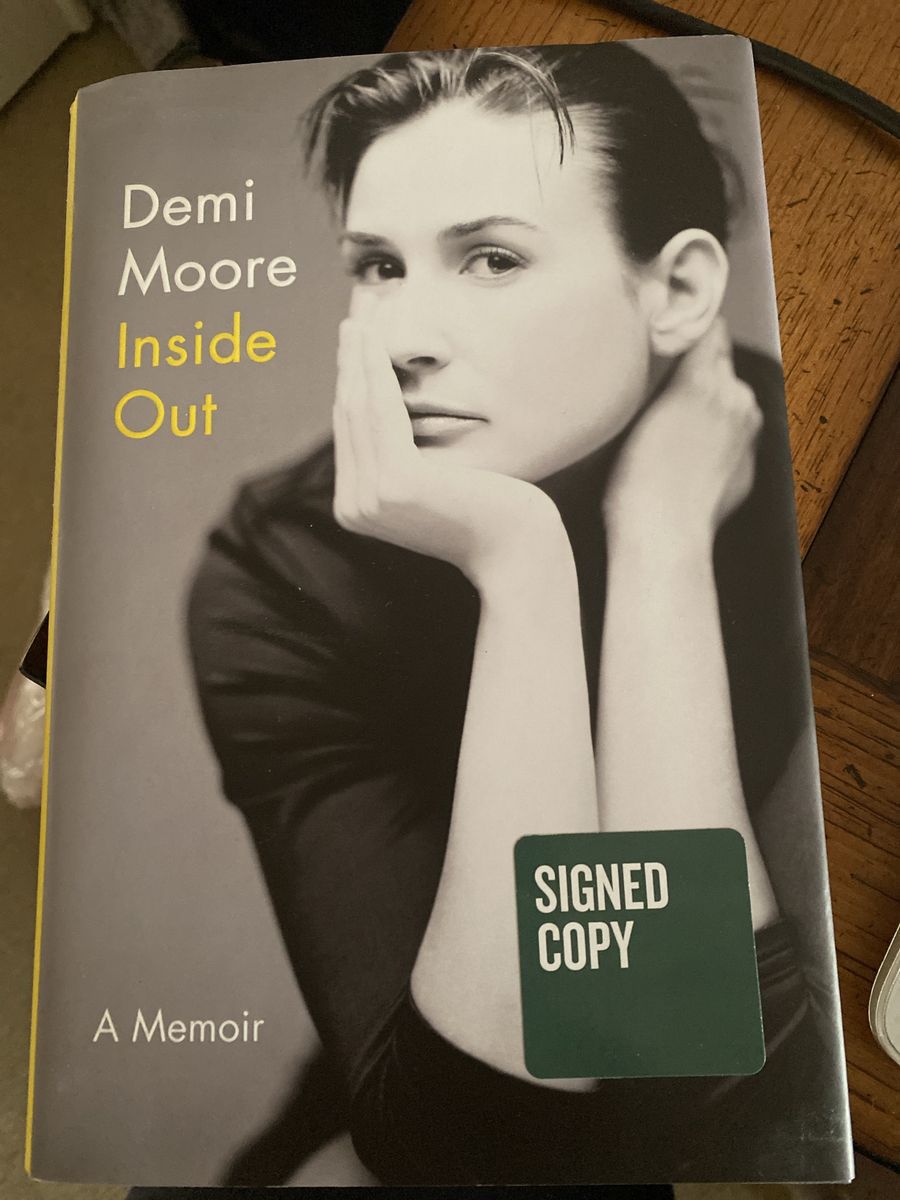 Demi Moore signed book