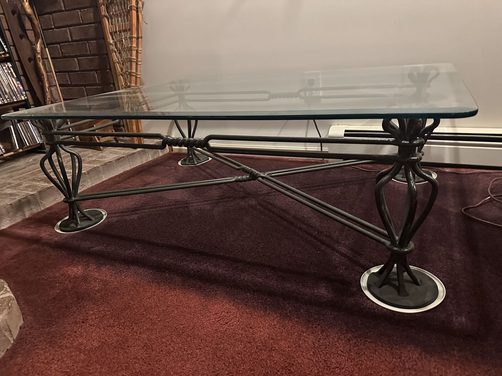 Coffee Table Glass and metal