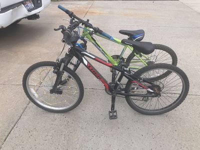 Pair Of Youth Mountain BIkes