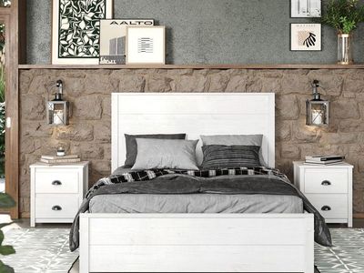 Camaflexi Hampton Solid Wood King Bed Coastal