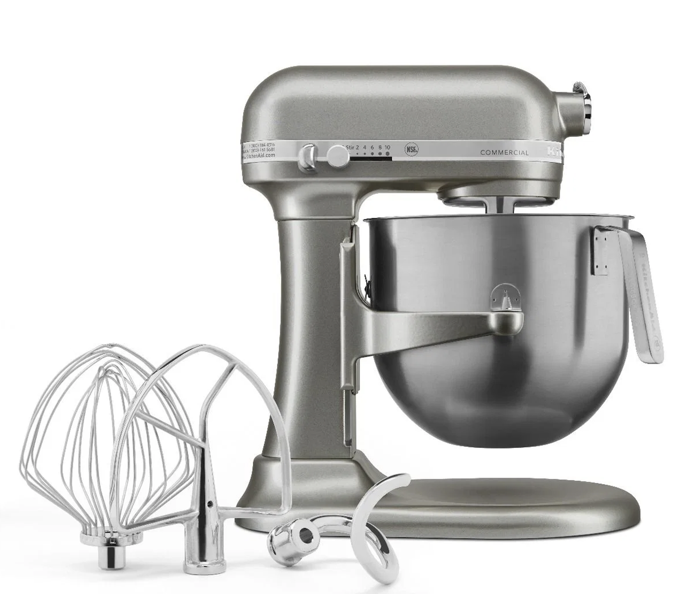 **New in Box** NSF Certified® COMMERICAL 8 qt. Bowl-Lift Stand Mixer Contour Silver