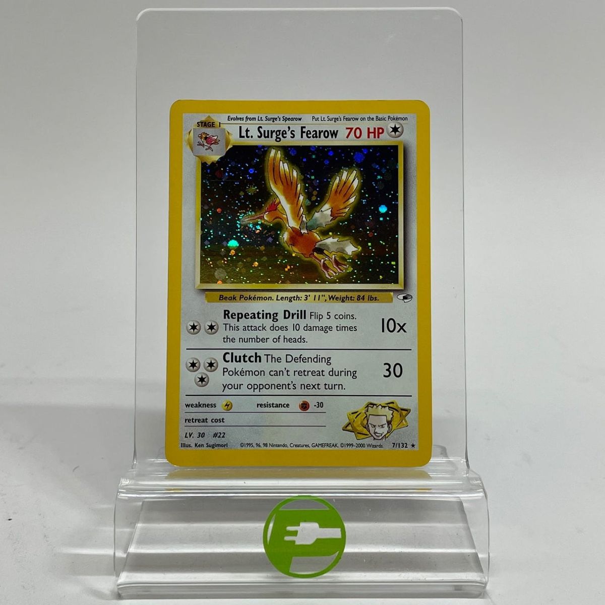 Pokémon TCG Gym Heroes Lt. Surge's Fearow 7 English