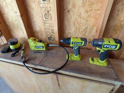 Ryobi Drill, Impact, and Rotary Dremmel