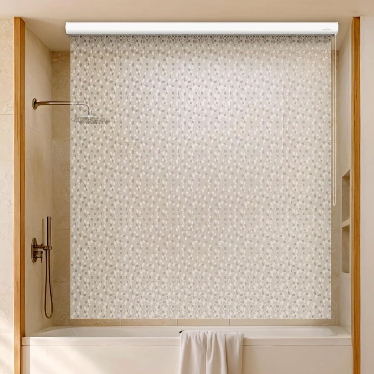 56in Ceiling Rollup Shower Curtain