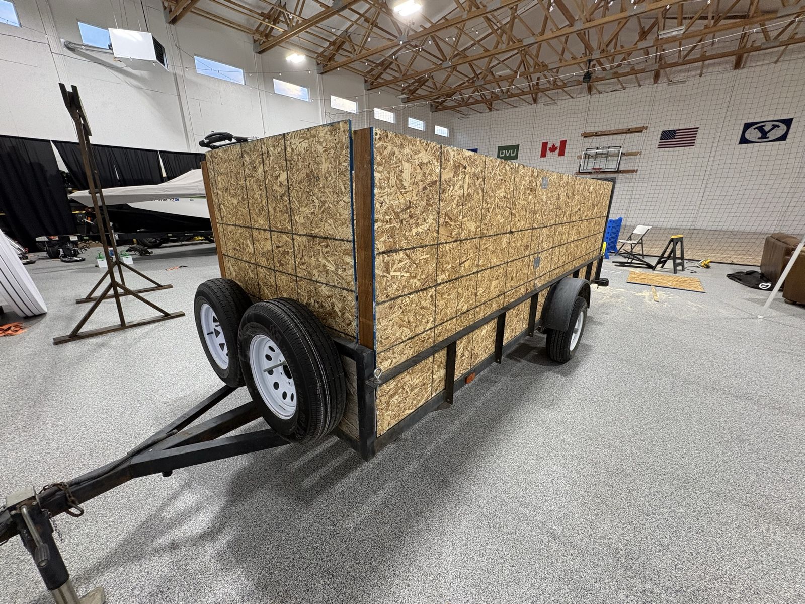 Utility Trailer 6x12 ft Single Axle w/ High Sides - Good Condition