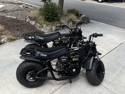 TWO COLEMAN B200RSV MINI BIKES – REGISTERED & READY TO RIDE!