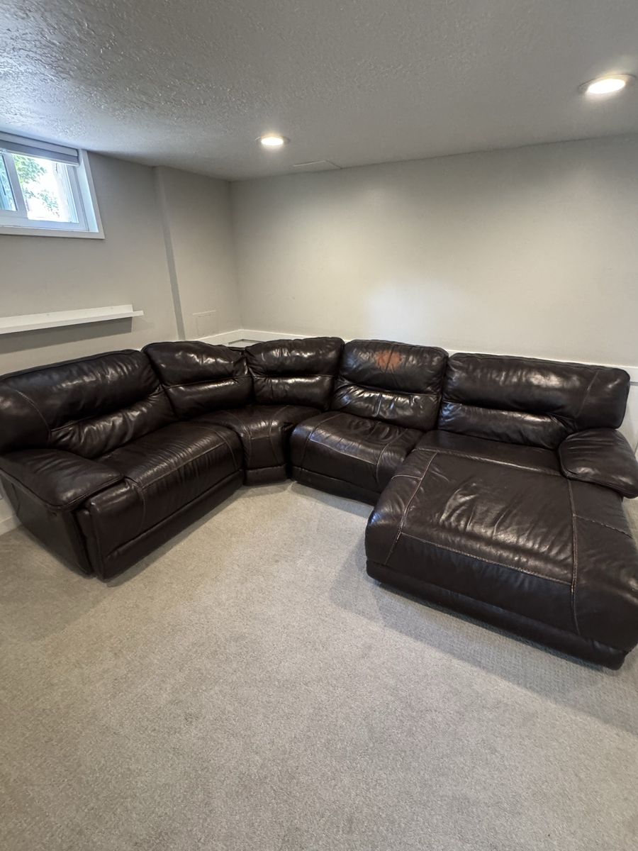 Leather couch